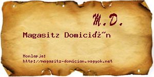 Magasitz Domicián névjegykártya